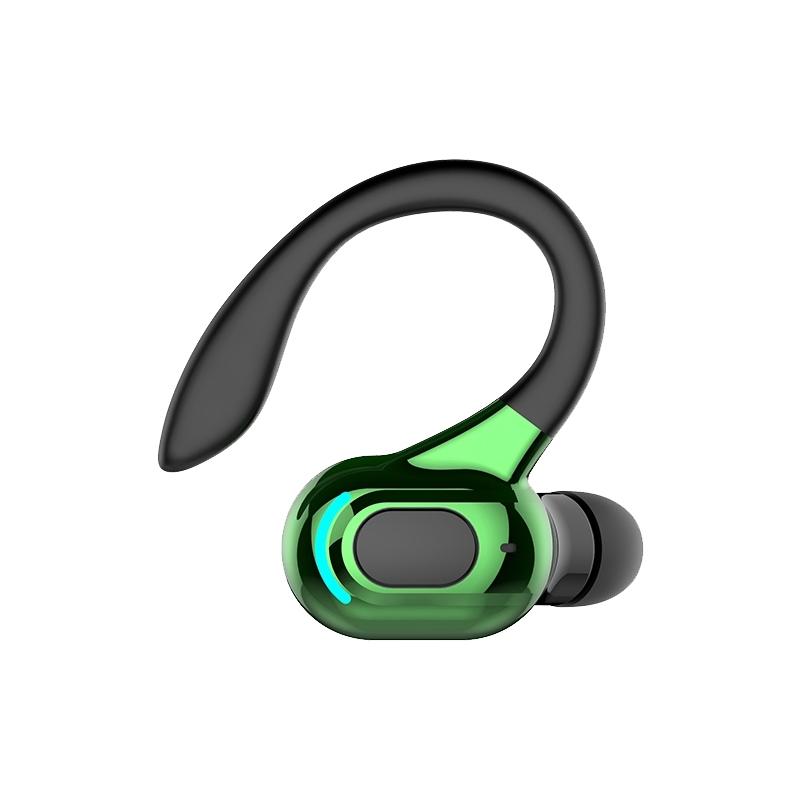 F8 Wireless Sports Earphones – Bluetooth 5.1 Ear-Mounted Stereo Headset (Black)