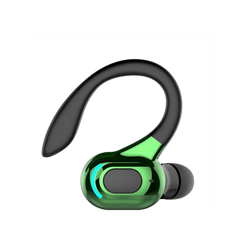 F8 Wireless Sports Earphones – Bluetooth 5.1 Ear-Mounted Stereo Headset (Black)