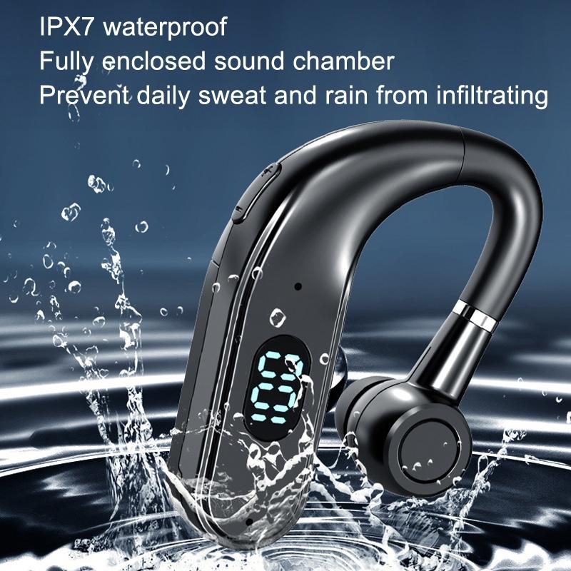 X5 Standard Bluetooth Hanging Ear Sports Headset with Digital Display – Wireless, In-Ear Earbuds for Exercise & Outdoor Us