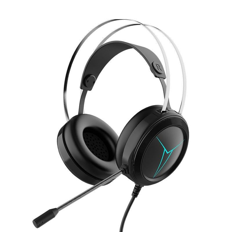 1.5M Wired Gaming Headset with Microphone – Black, High-Quality Sound, Comfortable Fit