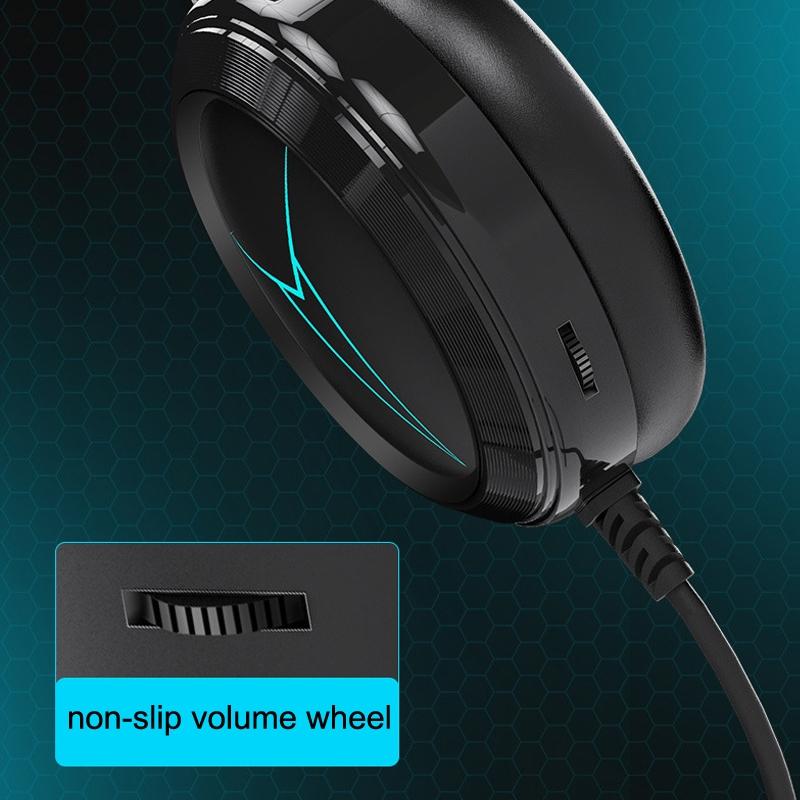1.5M Wired Gaming Headset with Microphone – Black, High-Quality Sound, Comfortable Fit
