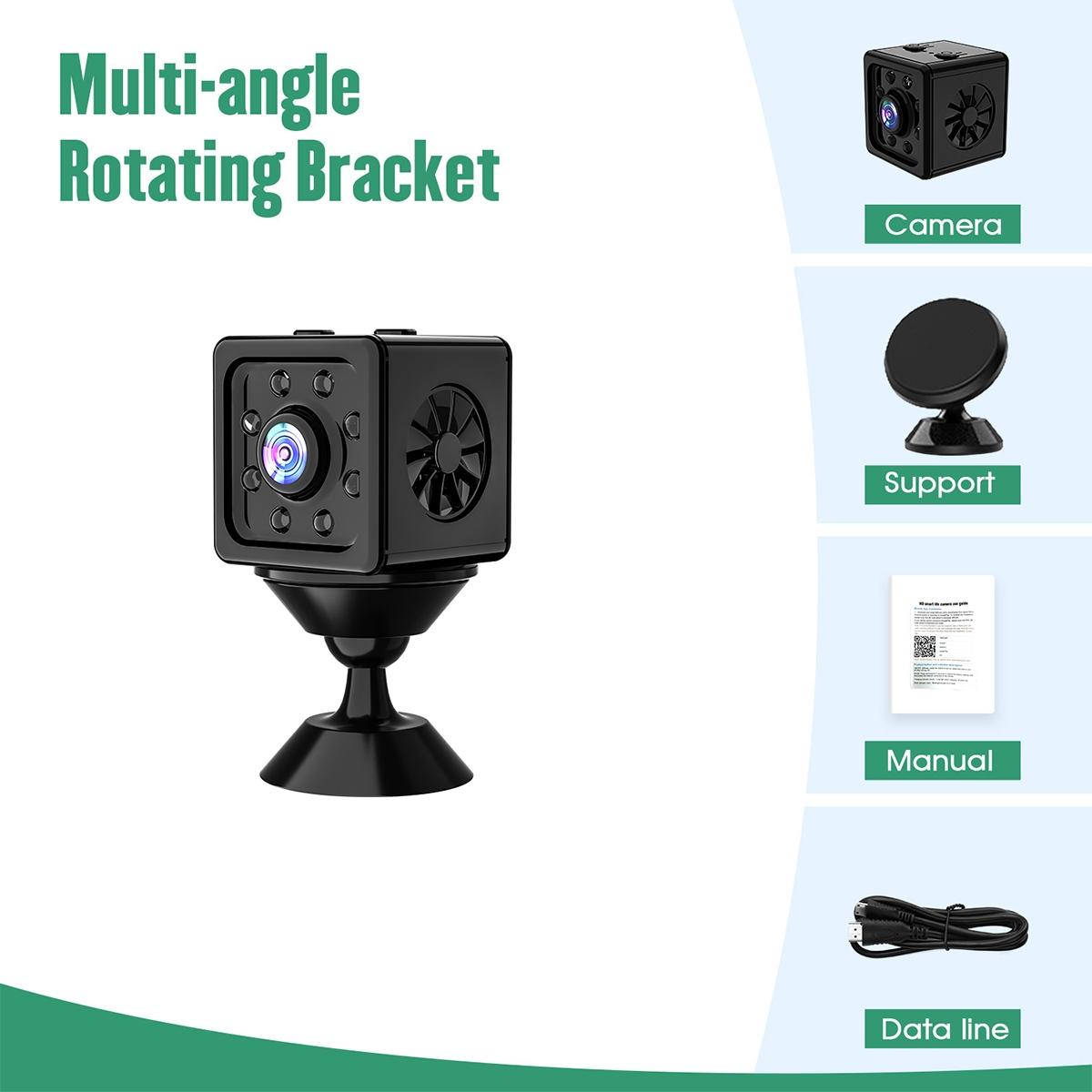 Outdoor HD Night Vision Security Camera – 1080P Infrared Surveillance – Weatherproof – Black