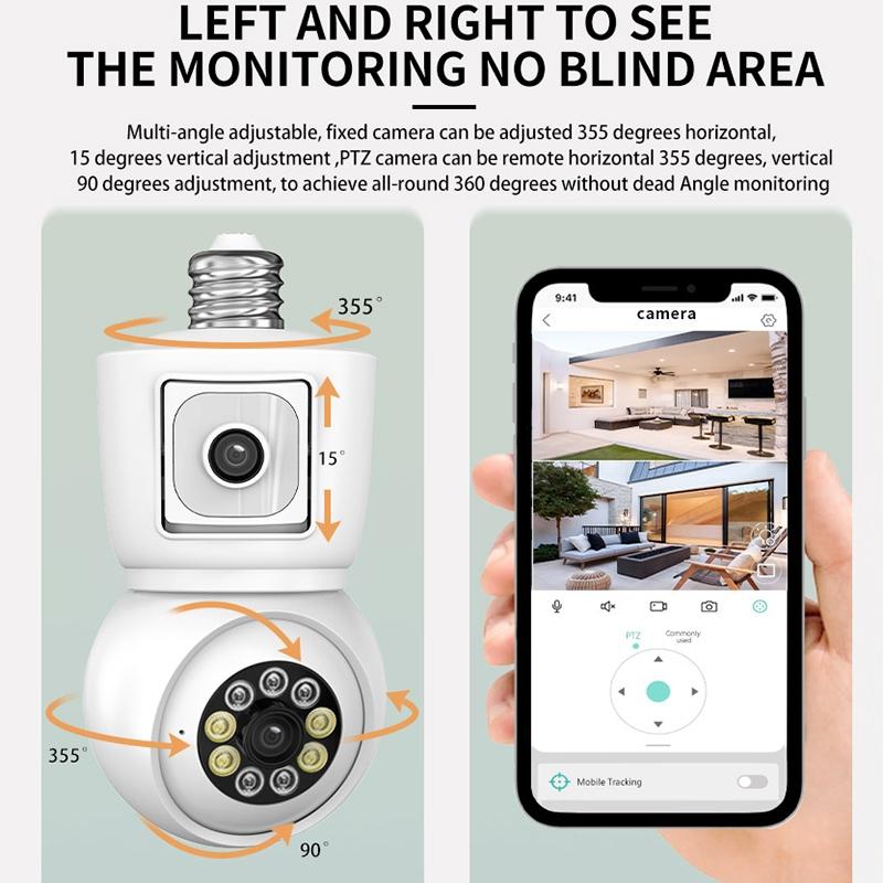 Smart Night Vision Security Camera – Motion Tracking, Two-Way Voice Intercom, White, Indoor WiFi Surveillance