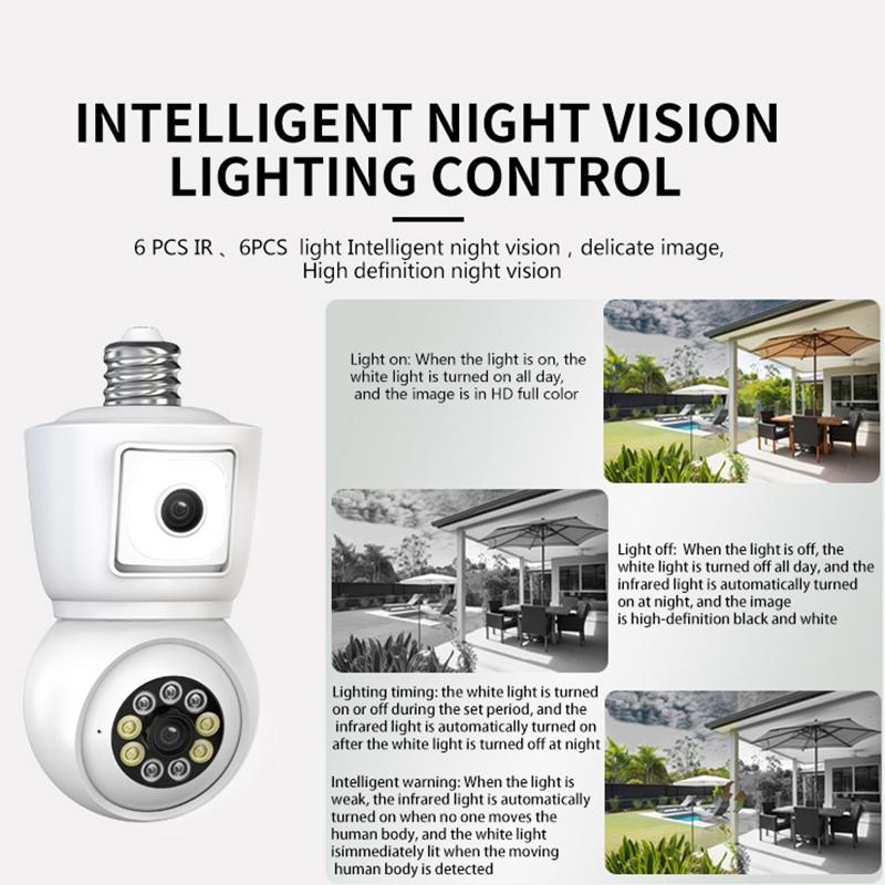 Smart Night Vision Security Camera – Motion Tracking, Two-Way Voice Intercom, White, Indoor WiFi Surveillance