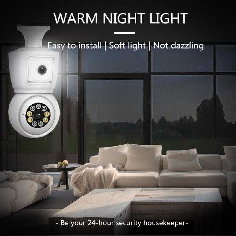 Smart Night Vision Security Camera – Motion Tracking, Two-Way Voice Intercom, White, Indoor WiFi Surveillance