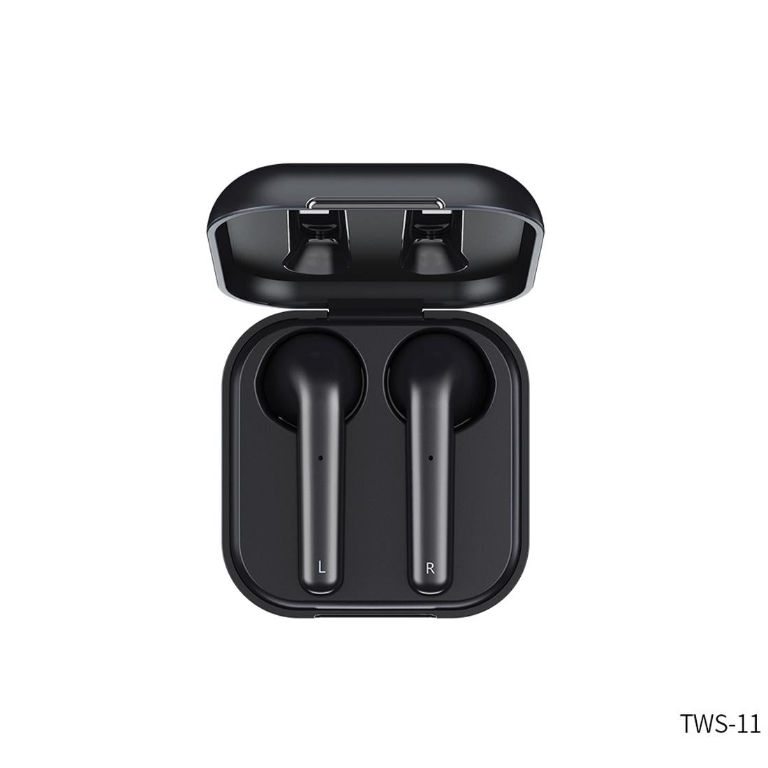 True Wireless Bluetooth Earphones with Charging Case – Black