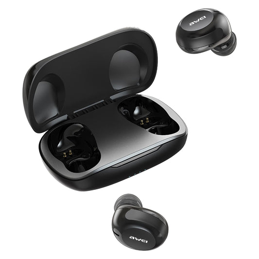 Wireless Bluetooth 5.1 Headset – True Compact Design, Colorful Style, In-Ear Earbuds – Black