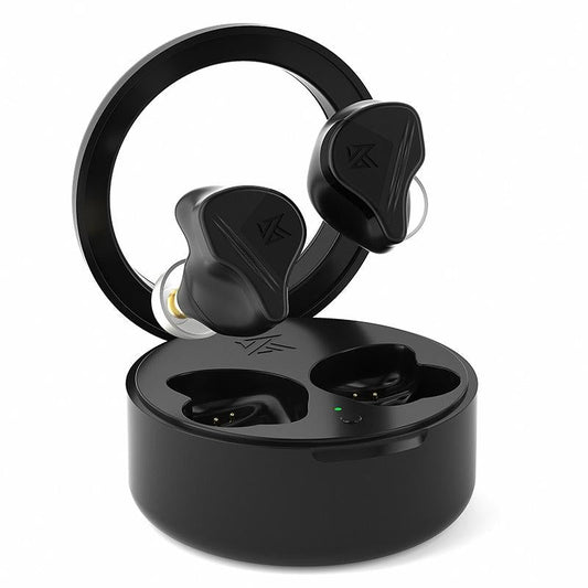 KZ-VXS Bluetooth Earphones – Obsidian Black, 10-Unit Coil Iron Drivers, Wireless Sports Headset