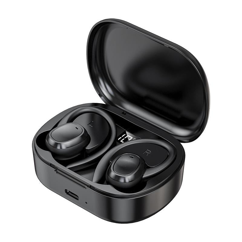 Wireless Stereo Bluetooth Earphones with Charging Case – In-Ear TWS Headphones – Black