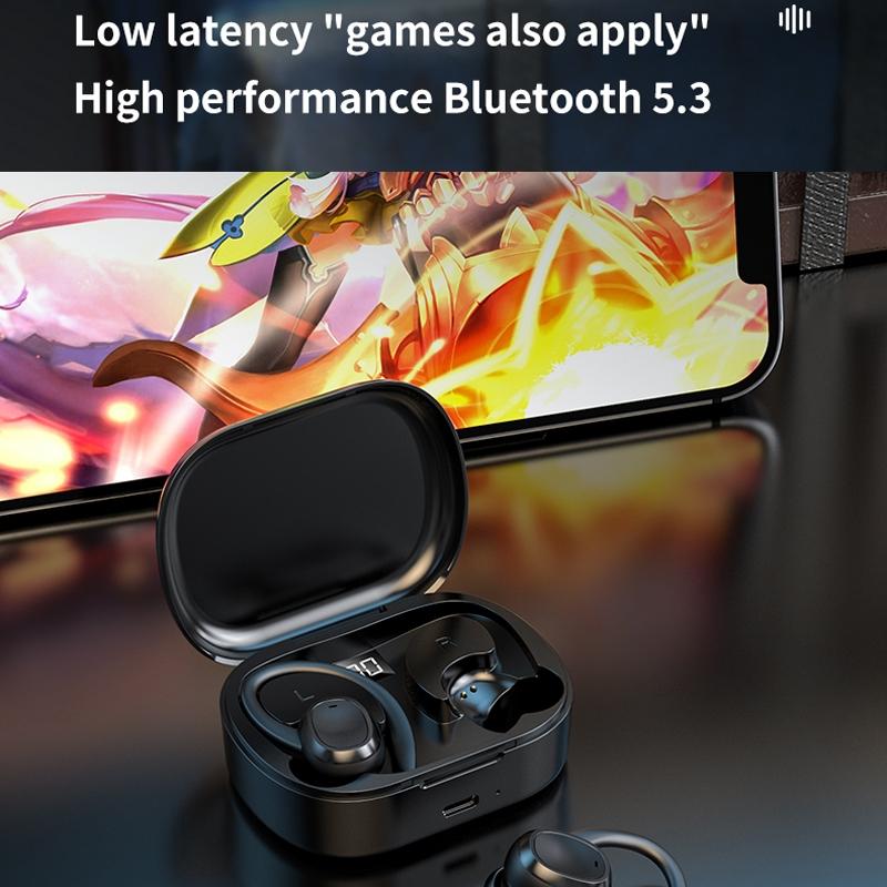 Wireless Stereo Bluetooth Earphones with Charging Case – In-Ear TWS Headphones – Black