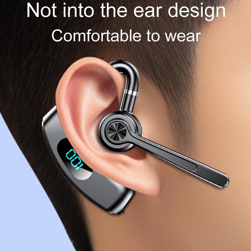 Bone Conduction Gaming Bluetooth Earphones with Noise Reduction – Clear Sound, Black
