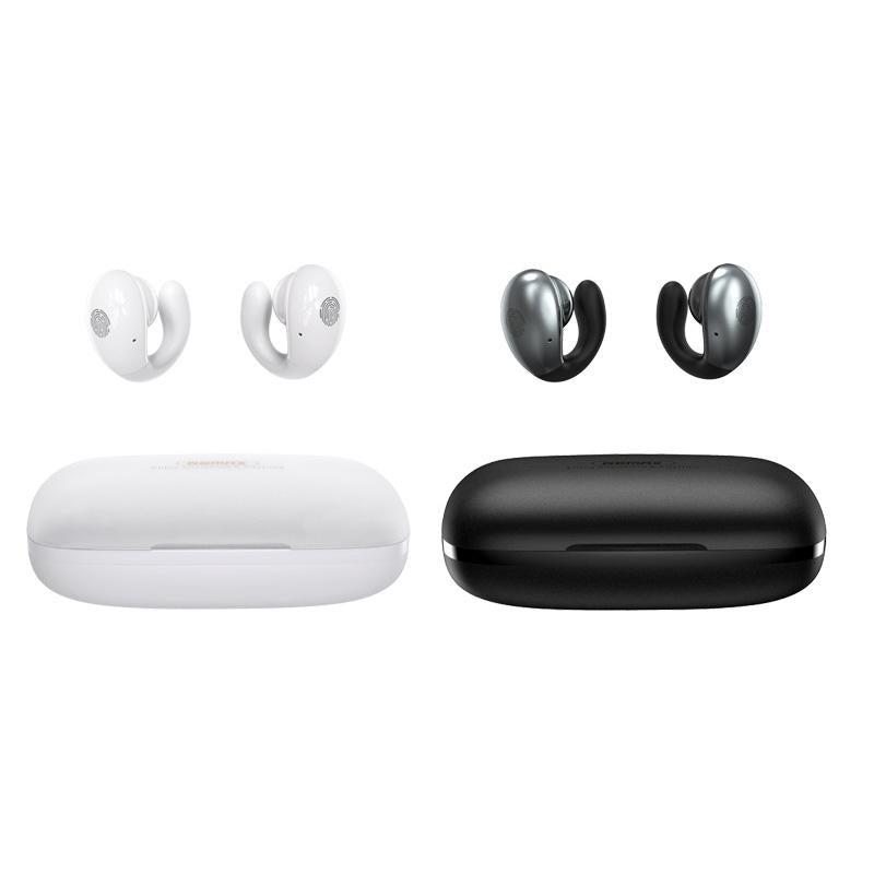 Wireless Stereo Bluetooth Earphones – Clip-On Style, White, Clear Sound, Lightweight, Hands-Free Calling