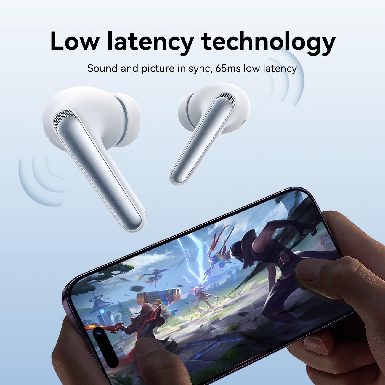 True Wireless FunPods Bluetooth Earphones – Compact In-Ear Design, High-Fidelity Sound – Black