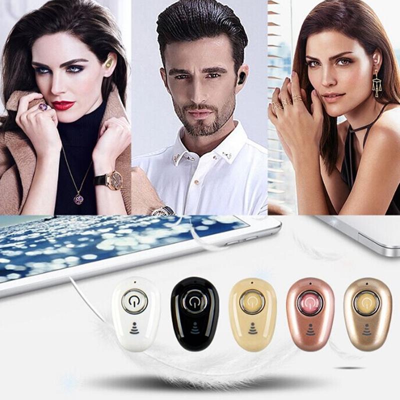 S650 Mini Bluetooth Earbuds with Mic – Wireless In-Ear Sport Headphones for All Phones – Black