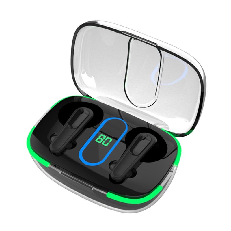 Intelligent Bluetooth Wireless Earphones with Smart Touch & Charging Case – Black