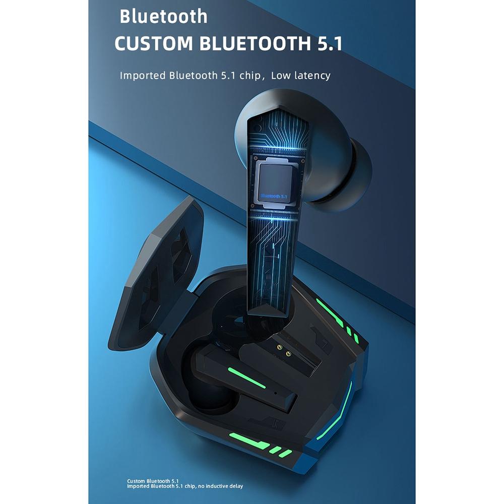 XT80 TWS Dual-Mode Bluetooth Earphones – Black, Breathing Light, Charging Box, Low Latency, Clear Sound