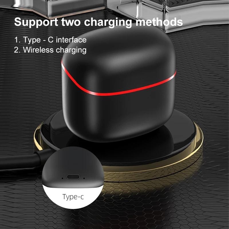 Wireless Sport Earphones with Touch Control & Mic – Bluetooth 5.0 Stereo Bass Headphones (Black)