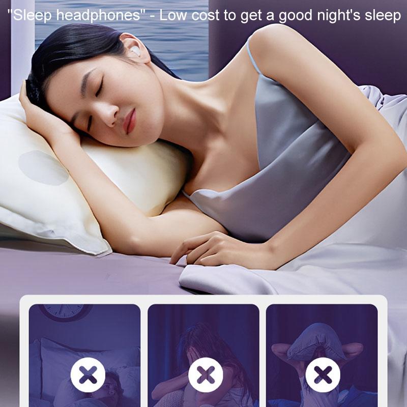 Wireless Sleep Earphones Bluetooth 5.3 TWS – Mini, Side-Sleeping, Running & Sports, White