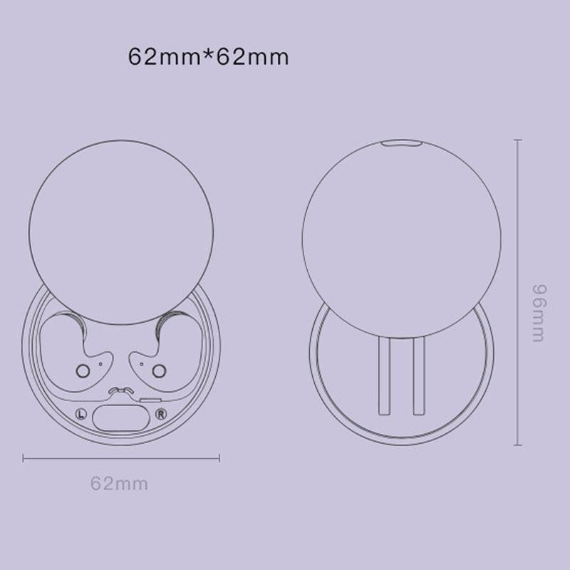 Wireless Sleep Earphones Bluetooth 5.3 TWS – Mini, Side-Sleeping, Running & Sports, White