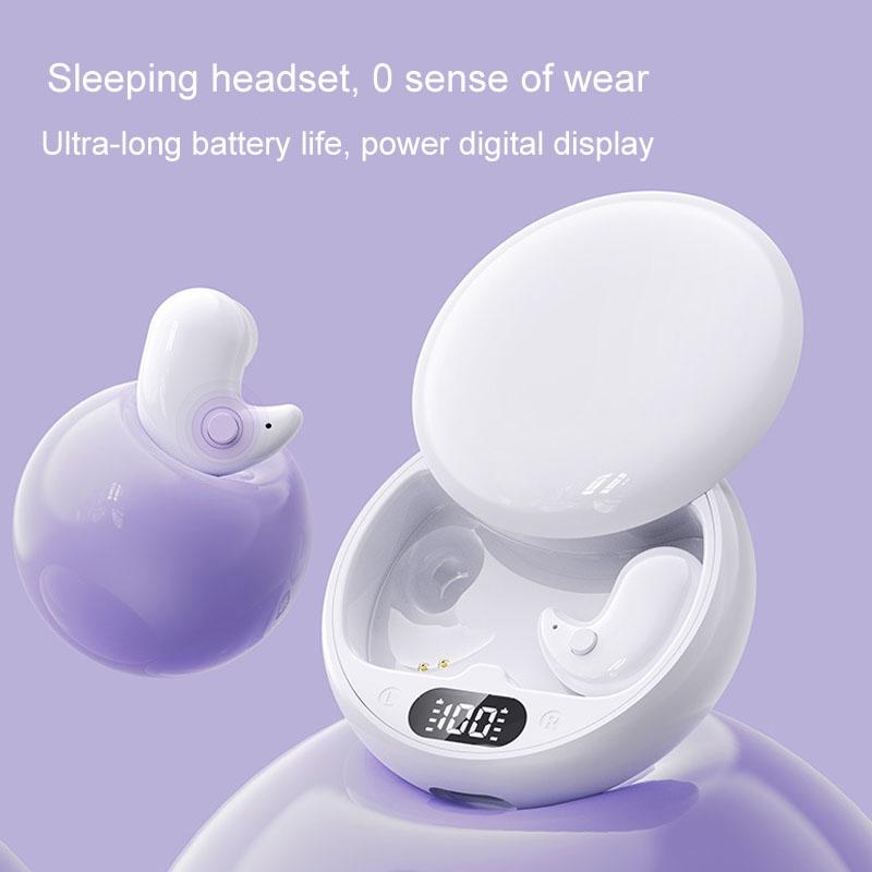 Wireless Sleep Earphones Bluetooth 5.3 TWS – Mini, Side-Sleeping, Running & Sports, White