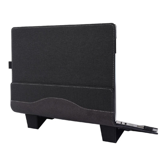 15.6-Inch Protective Leather Laptop Case with Stand – Black Sleeve for Samsung Galaxy Book Flex 2020