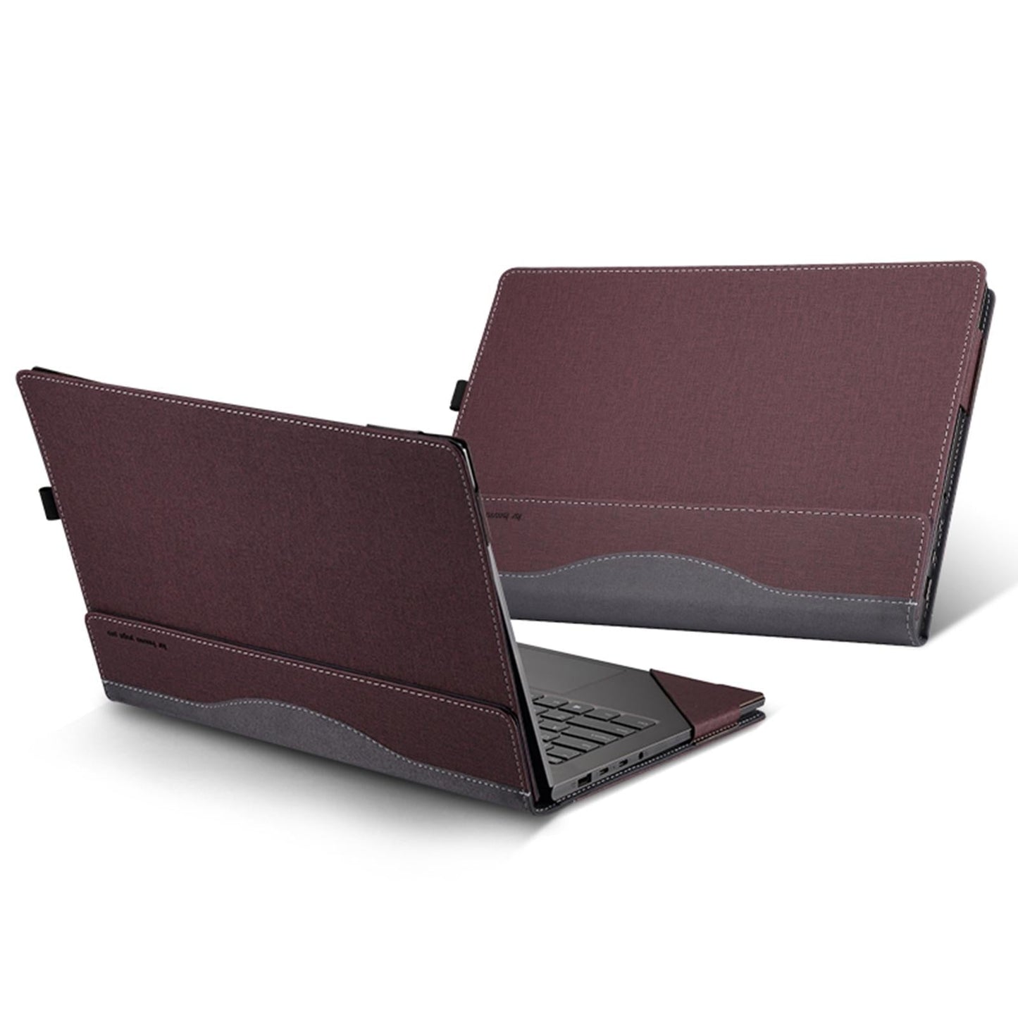 15.6-Inch Protective Leather Laptop Case with Stand – Black Sleeve for Samsung Galaxy Book Flex 2020