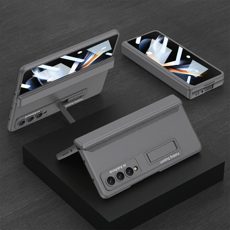 Magnetic Hinge Case for Samsung Galaxy Z Fold4 5G – Foldable, Slim & Compact Design – Grey