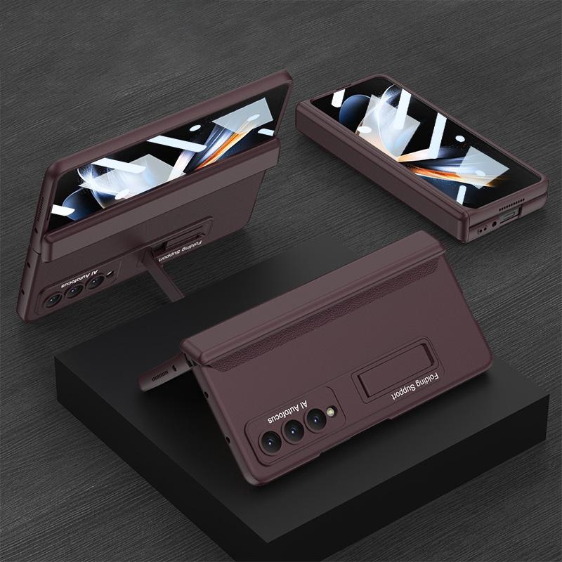 Magnetic Hinge Case for Samsung Galaxy Z Fold4 5G – Foldable, Slim & Compact Design – Grey