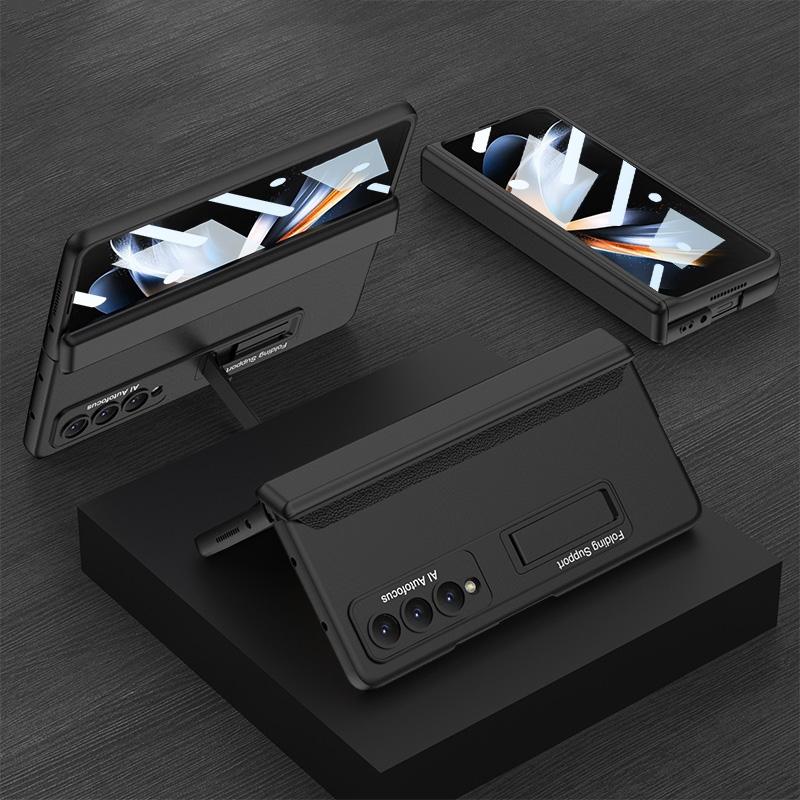 Magnetic Hinge Case for Samsung Galaxy Z Fold4 5G – Foldable, Slim & Compact Design – Grey