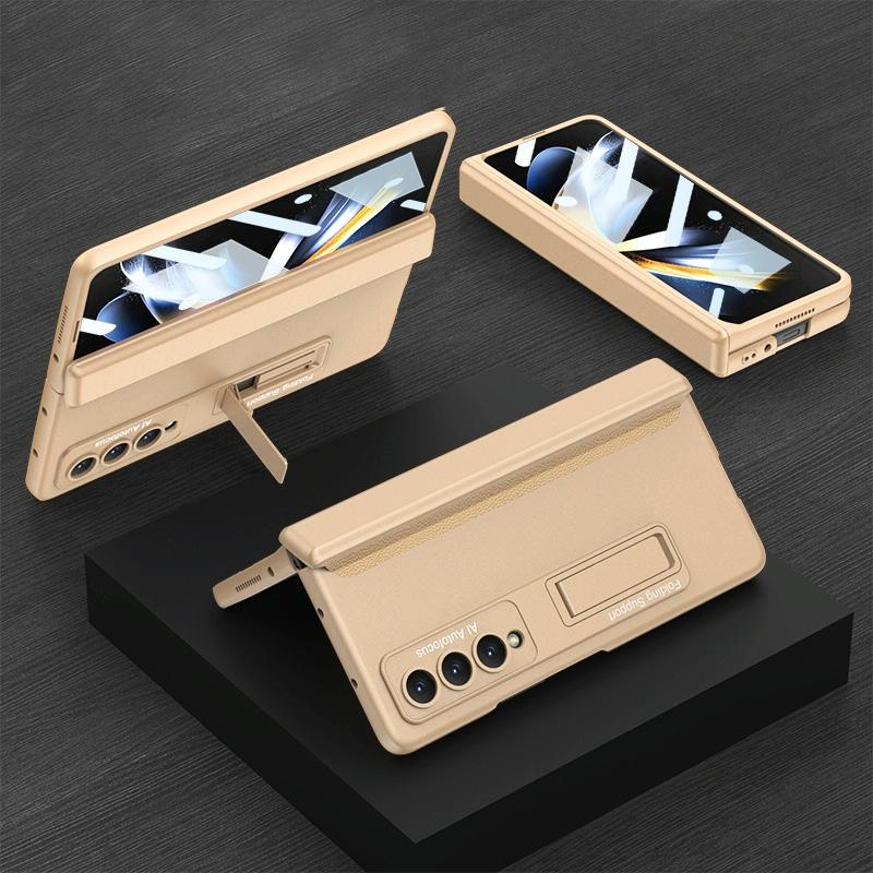 Magnetic Hinge Case for Samsung Galaxy Z Fold4 5G – Foldable, Slim & Compact Design – Grey