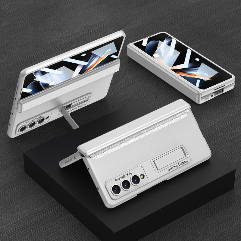 Magnetic Hinge Case for Samsung Galaxy Z Fold4 5G – Foldable, Slim & Compact Design – Grey
