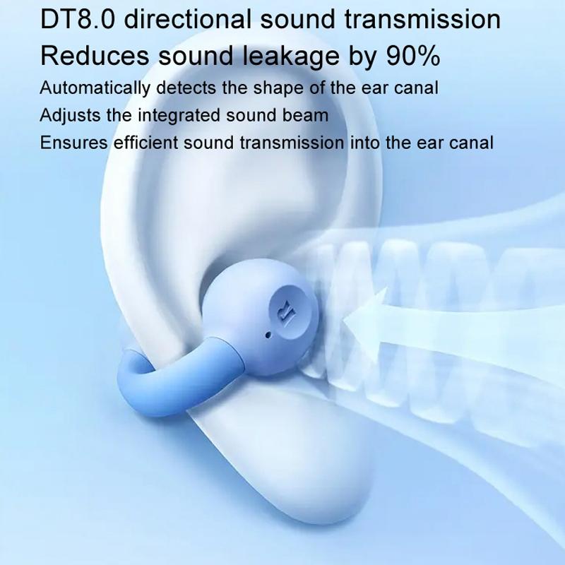 Wireless Bluetooth Earphone with Transparent Ear Clip – OWS Sports Headset, Star Black