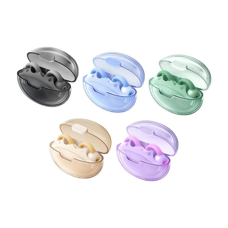 Wireless Bluetooth Earphone with Transparent Ear Clip – OWS Sports Headset, Star Black