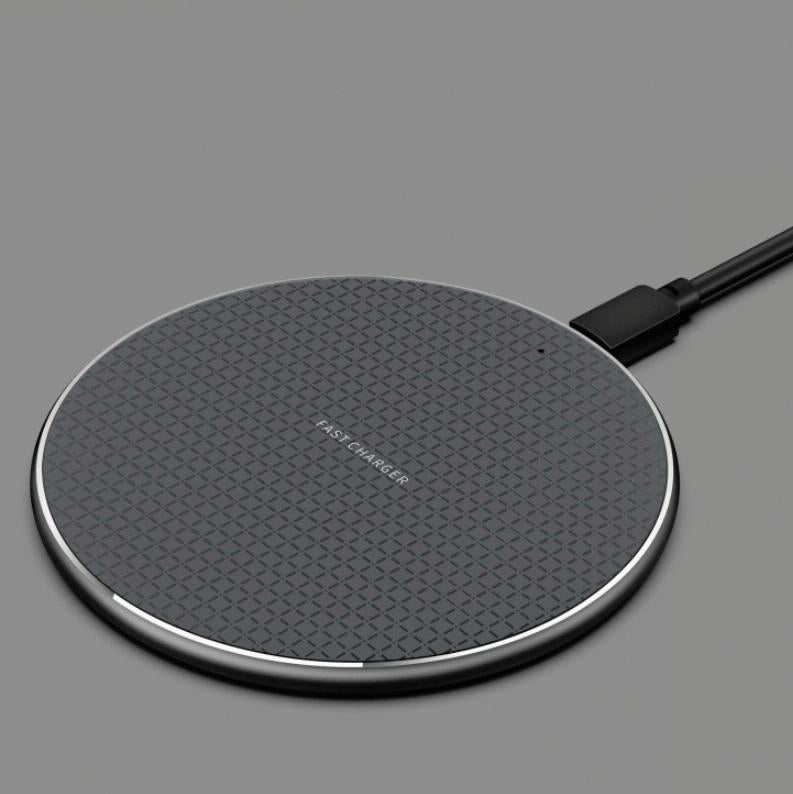 10W Universal Wireless Charger with 50cm Cable | Fast Qi-Compatible Charging Pad for Phones