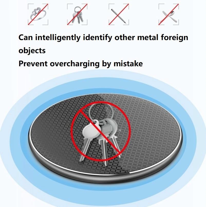 10W Universal Wireless Charger with 50cm Cable | Fast Qi-Compatible Charging Pad for Phones