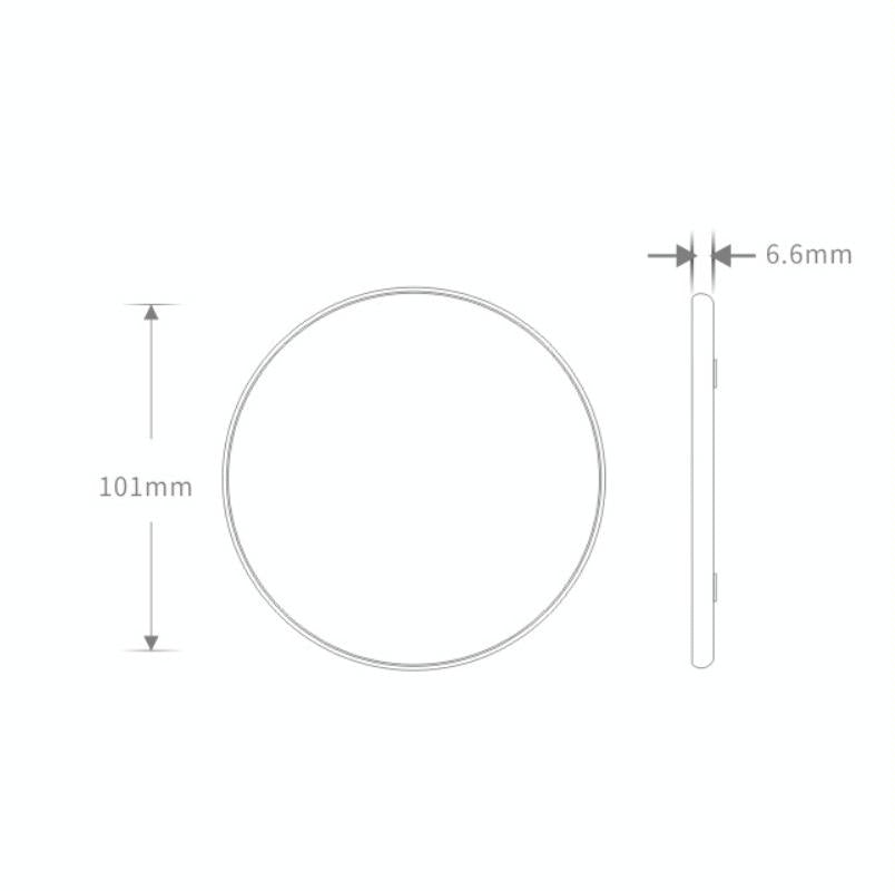 10W Universal Wireless Charger with 50cm Cable | Fast Qi-Compatible Charging Pad for Phones