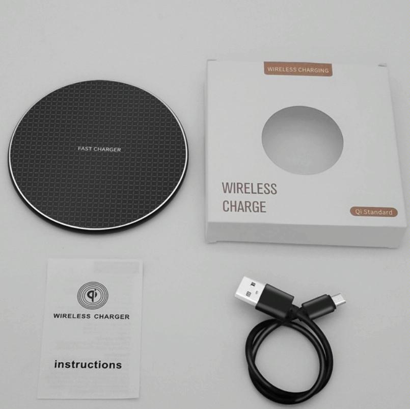 10W Universal Wireless Charger with 50cm Cable | Fast Qi-Compatible Charging Pad for Phones