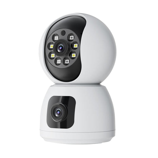 4MP Waterproof Smart WiFi Camera with Zoom – HD Indoor Security Camera, White