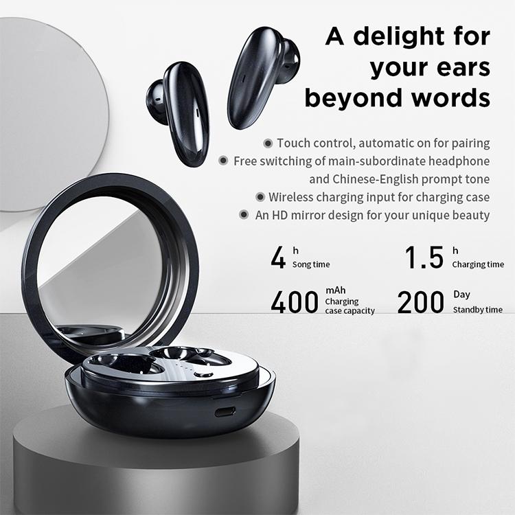 TWS-9 Wireless Stereo Earphones with Charging Box – Bluetooth 5.0, Black, In-Ear Design for Music & Calls
