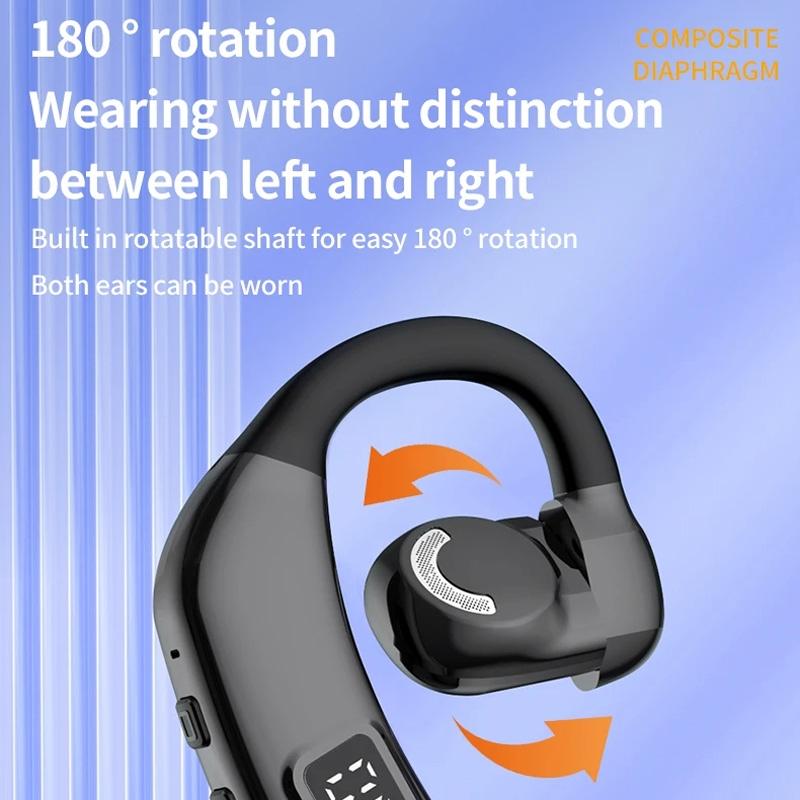 Wireless Earbuds with Digital LED Display – Hi-Fi Stereo Sound, Bluetooth 5.0 – White