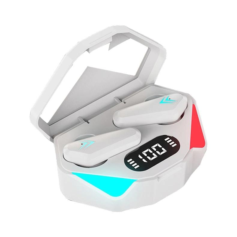 True Wireless Gaming Earbuds with Touch Control & LED Charging Case – Black, High-Fidelity Sound, Noise Cancelling