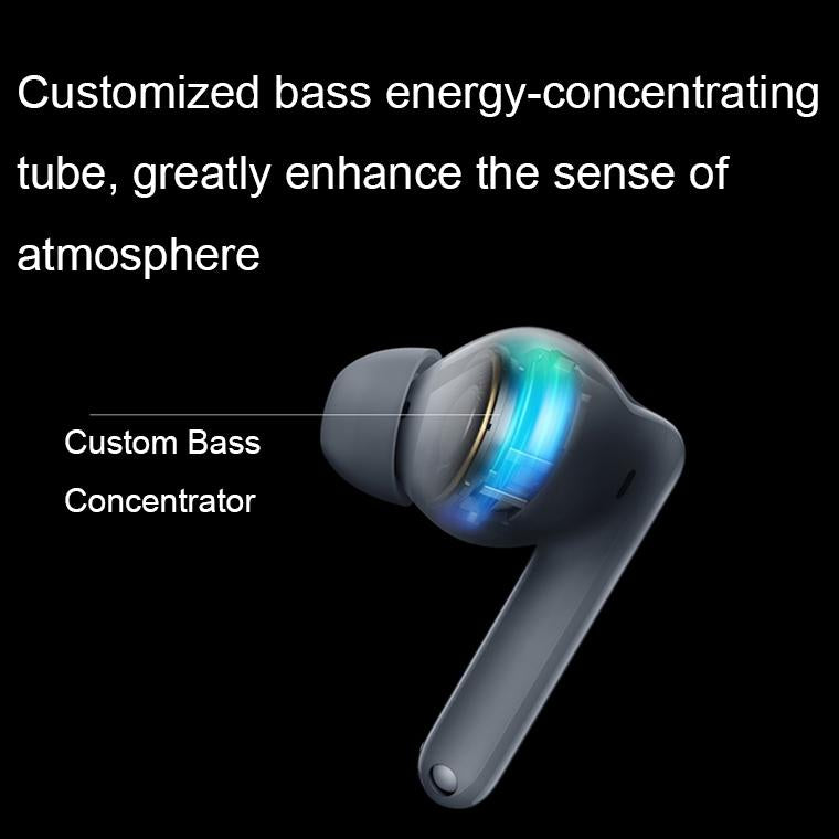 Wireless Active Noise-Cancelling Earbuds for Music & Gaming with Low Latency – Grey