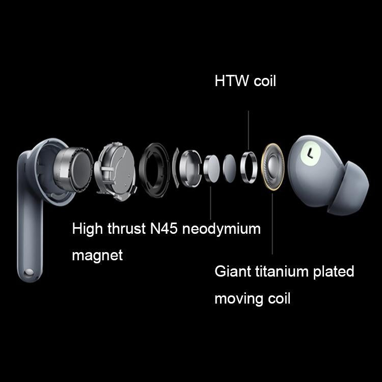 Wireless Active Noise-Cancelling Earbuds for Music & Gaming with Low Latency – Grey