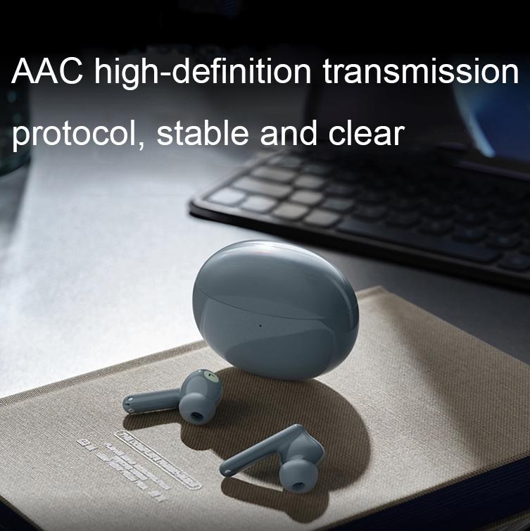 Wireless Active Noise-Cancelling Earbuds for Music & Gaming with Low Latency – Grey
