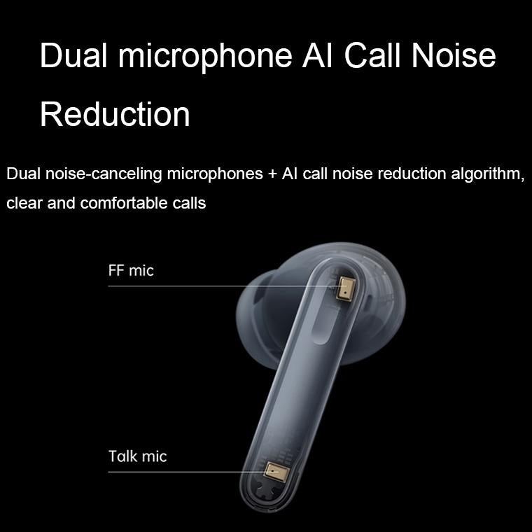 Wireless Active Noise-Cancelling Earbuds for Music & Gaming with Low Latency – Grey