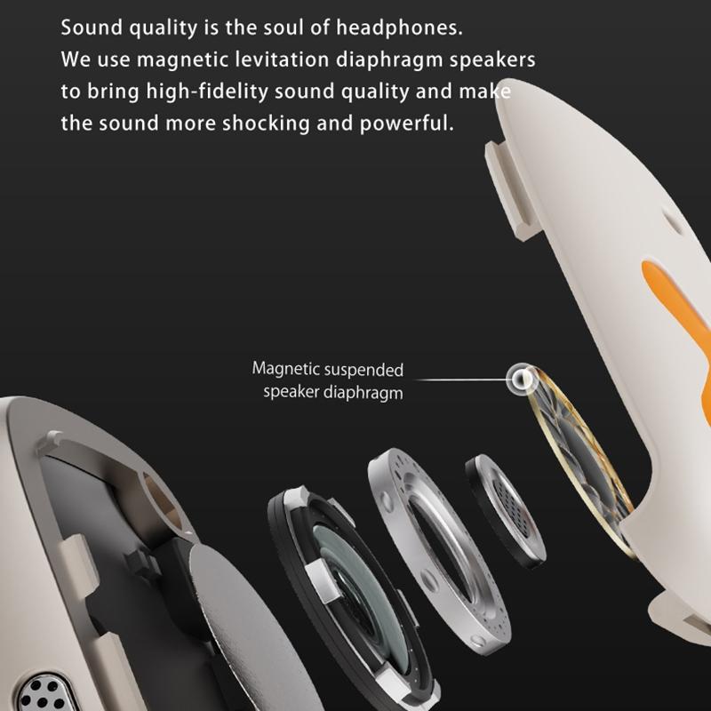Wireless Earphones with App Control – Ear-Mounted Bluetooth Headset, Black