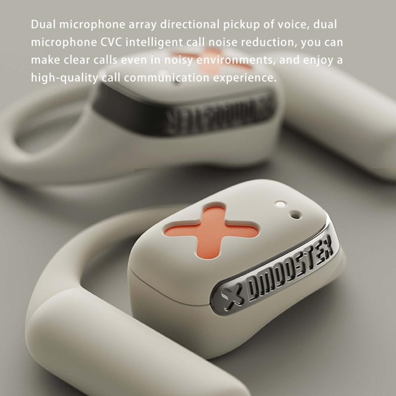Wireless Earphones with App Control – Ear-Mounted Bluetooth Headset, Black