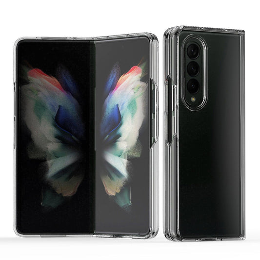 Clear Acrylic TPU Phone Case for Samsung Galaxy Z Fold4 5G – Slim Protective Cover – Black