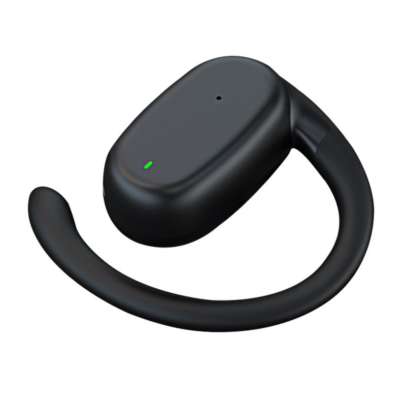 Wireless Single-Ear Bluetooth Earphone – Hanging Ear Design, Hands-Free Headset (White)