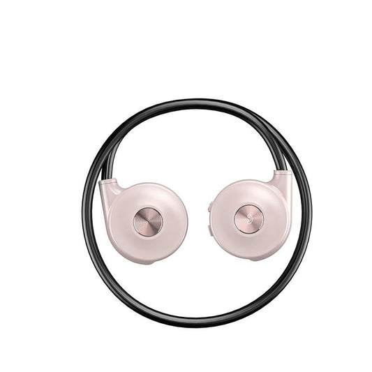 Bone Conduction Bluetooth Earphones with Stereo Vibration Speakers – Open-Ear Wireless Headphones (Pink)